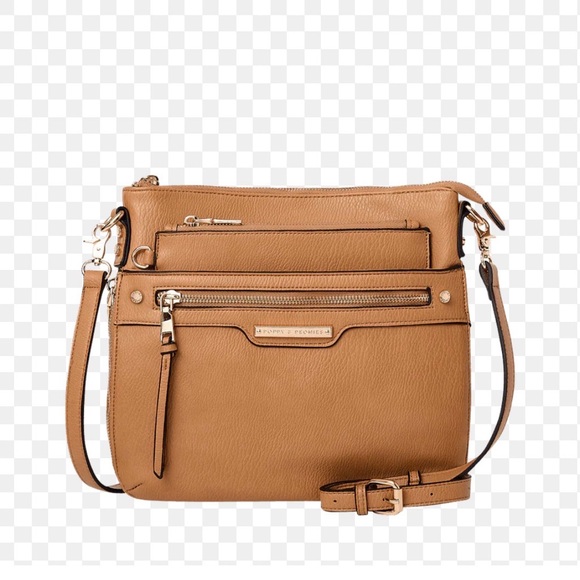 Poppy & Peonies Handbags - Poppy & Peonies Everyday Cross body bag with gold hardware in Camel- EUC